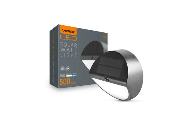 Solcelle & Sensor Væglampe - Ip54, 120 Spredning