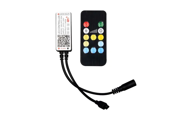 Wifi Led Controller Med Fjernbetjening, 12v 24v - Smart Life, Google Home, Cct Rgb, 72-144w