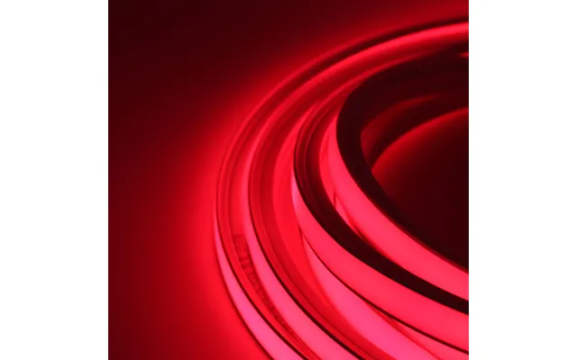 5m 8w M Anycut Neon Flex 10x10 Rød Led Strip - 12v Dc, Ingen Klippeafstand