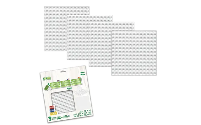 Biobuddi Byggeplader - 5 Stk Hvid