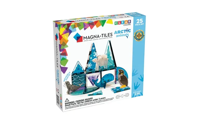 Magna-tiles Arktiske Dyr - 25 Stk. Transparent.