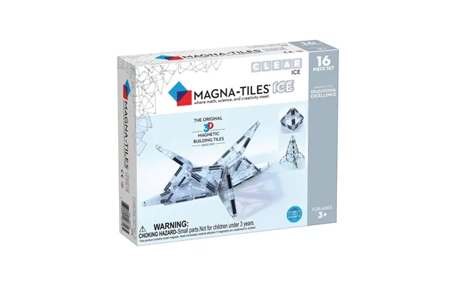 Magna-tiles Ice - 16 Stk. Gennemsigtig.