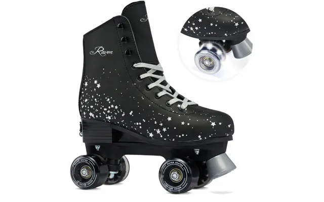 Raven Noa Black Side By Side Rulleskøjte Med Led Hjul