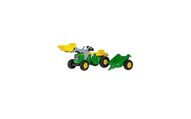 Rollykid John Deere Med Frontskovl Og Anhænger