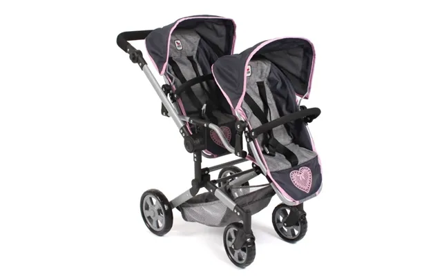 Tvillinge Dukke Klapvogn Linus Duo Heart By Bayer Chic 2000