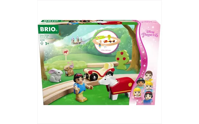 Brio Disney Princess Snehvide Togsæt Med Dyr - Brio