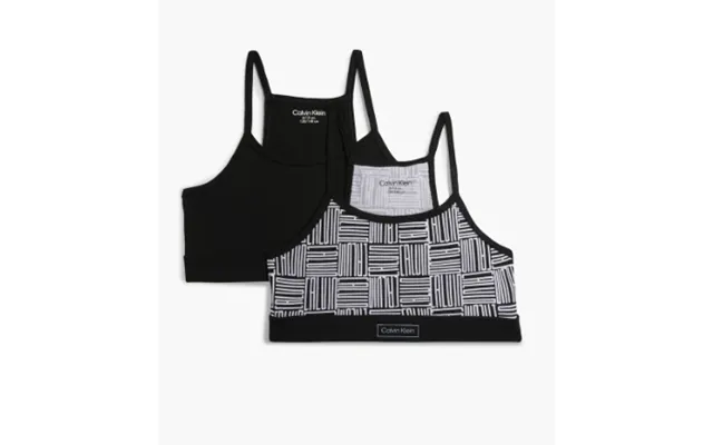Calvin Klein Bralette Black Print - Legekammeraten.dk