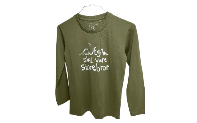 Jeg Skal Være Storebror T-shirt L S, New Army - Jeg Skal Være Storebror T-shirt