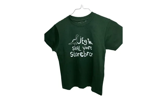 Jeg Skal Være Storebror T-shirt S S Dinosaur Flaskegrøn - Jeg Skal Være Storebror T-shirt
