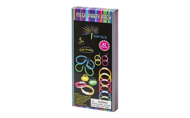 Knæklys Glow Sticks Mega Party Pack - Fest Tilbehør