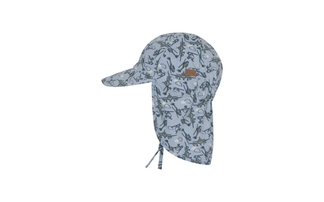 Melton Solhat Med Print Uv 50 , Blue Helicopter - Sommerhat