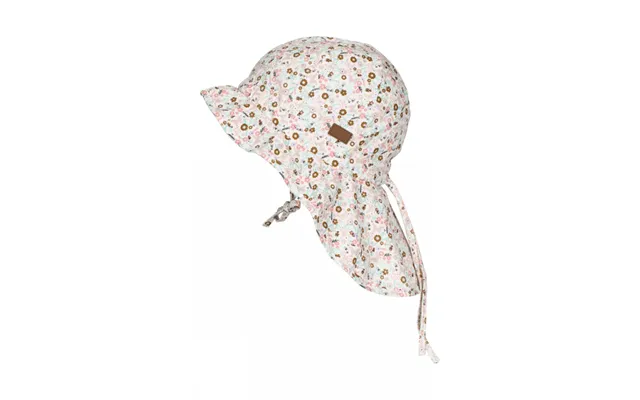 Melton Sommerhat Med Blomster Print Uv 50 , Findes I - Legekammeraten