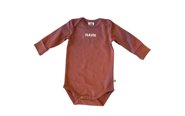 Müsli Body Med Navnetryk, Langærmet - Rose