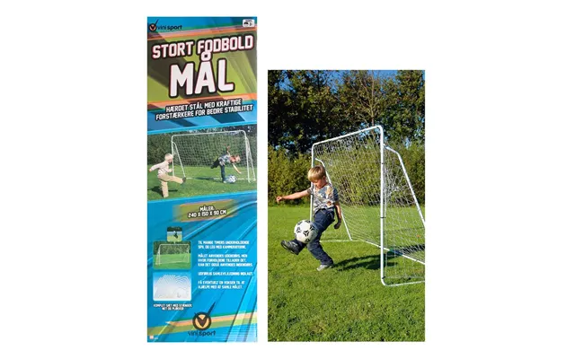 Stort Fodboldmål 240x150 Cm. - Fodboldmål