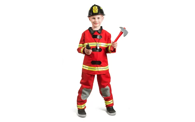 Udklædning, Brandmand 140 Cm - Udklædning