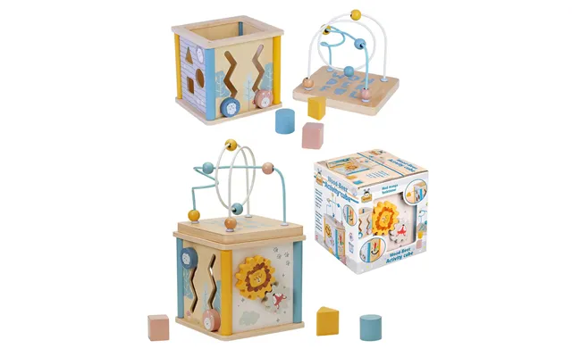 Wood Beez Aktivity Cube - Træ Legetøj