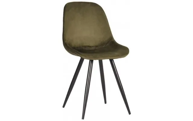 Capri Spisebordsstol I Velour H88 Cm - Armygrøn