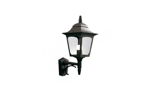 Chapel Udendørs Væglampe I Aluminium Og Glas H48 Cm 1 X E27 - Sort Klar