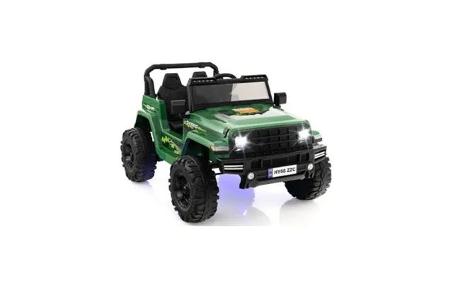 Elektrisk Jeep Til 2 Børn 24v I Metal Og Kunststof H67 X L115 X B77 Cm - Grøn