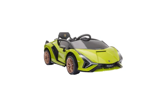 Elektrisk Lamborghini Til Børn 12v I Metal Og Kunststof H40 X L108 X B62 Cm - Grøn