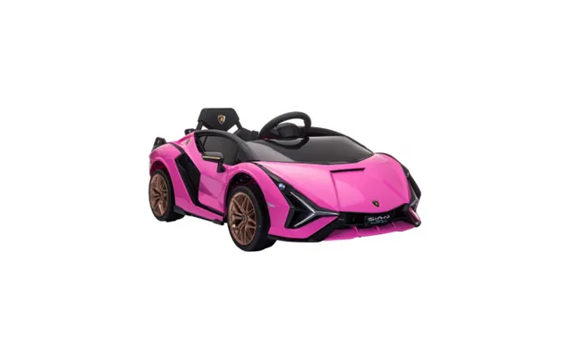 Elektrisk Lamborghini Til Børn 12v I Metal Og Kunststof H40 X L108 X B62 Cm - Pink