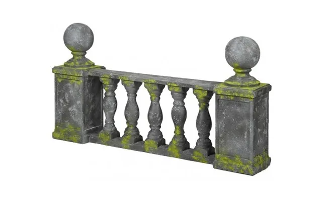 Havevæg I Fiberglas H79 Cm X B143 Cm - Antik Grå
