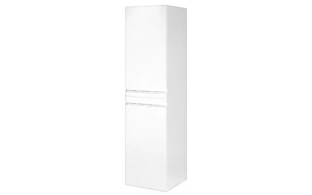 Højskab Til Badeværelset I Mdf H139 X B35 X D35 Cm - Hvid Højglans