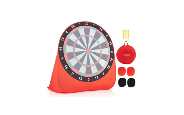 Jumbo Dartboard I Pvc Og Fiberstænger H162 X B145 X D132 Cm - Rød