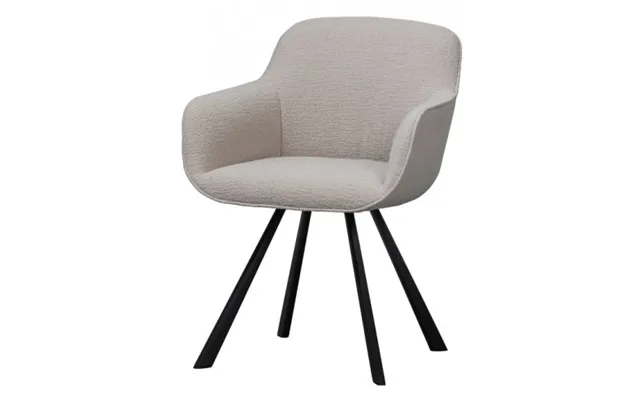 Juno Spisebordsstol I Bouclé H79 X B58 X D58 Cm - Sort Sand