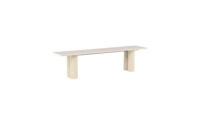 Oliv Bænk I Mdf H45 X B180 X D40 Cm - Hvidpudset