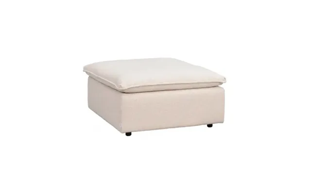 Rowico Rawlins Puf Til Sofa I Polyester 91 X 91 Cm - Sort Lys Beige