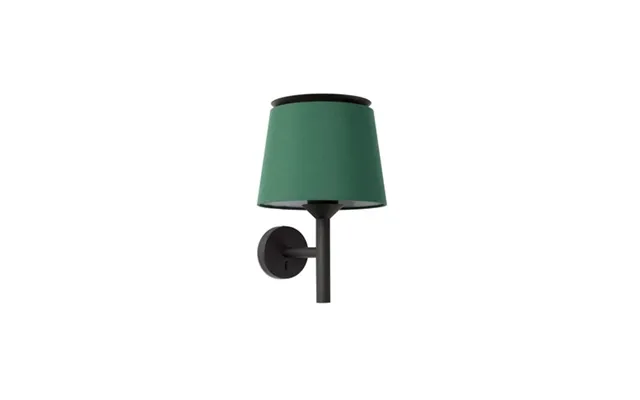 Savoy Væglampe I Tekstil Og Metal H39,2 Cm 1 X E27 - Sort Grøn