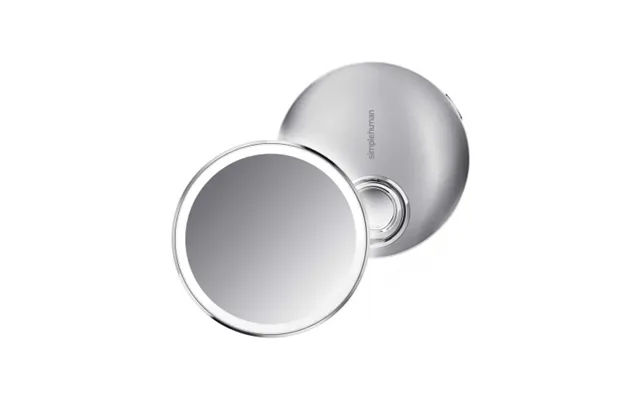 Simplehuman Taskespejl Med X 3 Forstørrelser I Rustfri Stål Ø10,4 Cm - Børstet Stål