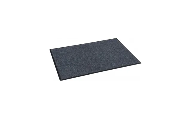 Smudsmåtte Skridsikker I Gummi Og Polypropylene 60 X 40 Cm - Sort Mørkegrå