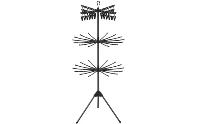 Tørrestativ I Metal Og Kunststof H178 Cm - Sort