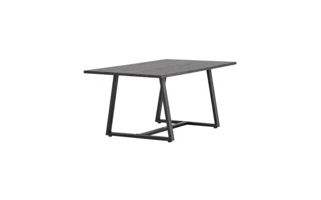 Ton Sofabord I Stål Og Mdf H40 X B110 X D60 Cm - Sort Gråsort