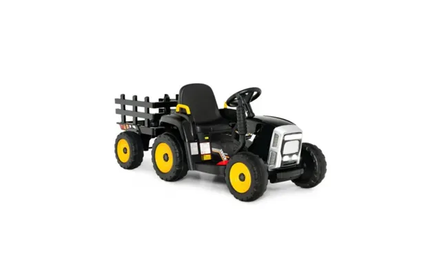Traktor Til Børn 12v Elektrisk I Metal Og Kunststof H52,5 X L136,5 X B50 Cm - Sort