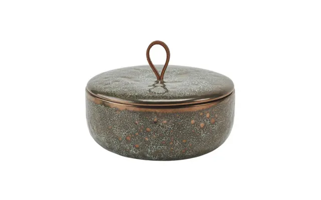 Ugo Skål I Keramik H9 X Ø17 Cm - Vintage Bronze