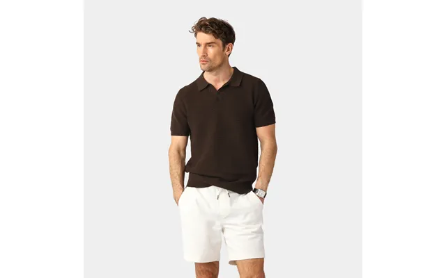 Brown Knitted Resort Polo