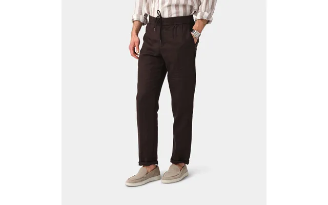 Brown Linen Trousers - 100% Linen