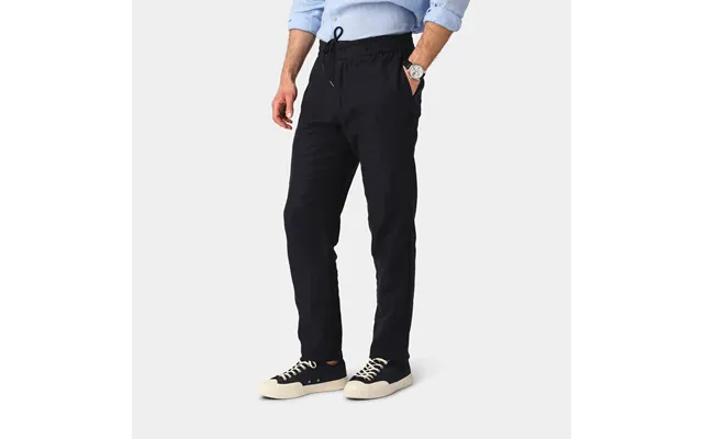 Navy Linen Trousers - 100% Linen