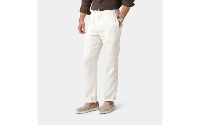 Off-white Linen Trousers - 100% Linen product image
