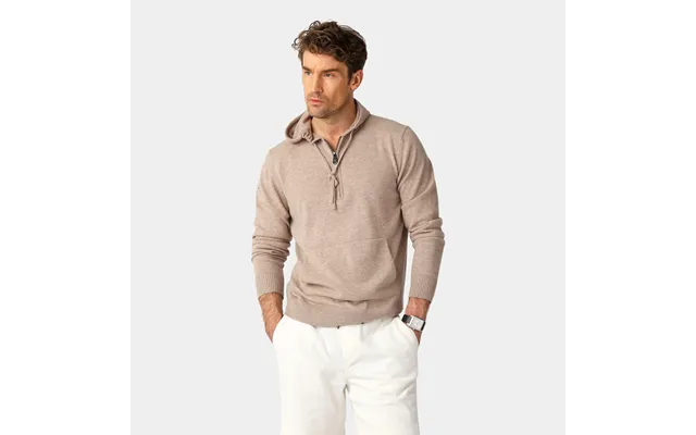 Sand Cashmere Blend Hoodie