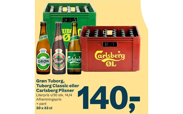 Grøn Tuborg, Tuborg Classic Eller Carlsberg Pilsner