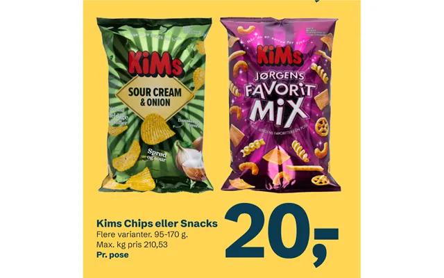 Kims Chips Eller Snacks