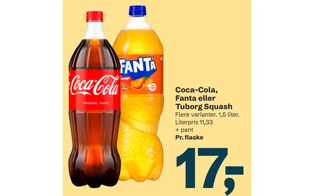 Coca-cola, Fanta Eller Tuborg Squash