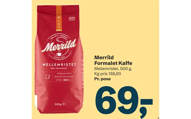 Merrild Formalet Kaffe