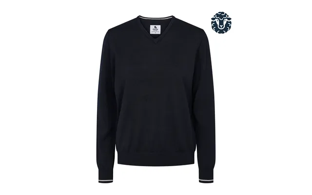 Melissa Merino Strik V-hals I Navy 2xl