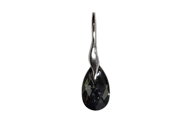 Facet Drop Ørering Crystal Silver Night Sølv