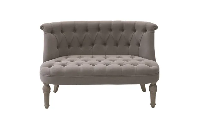 Fransk 2-personers Sofa I Koksfarvet Hør